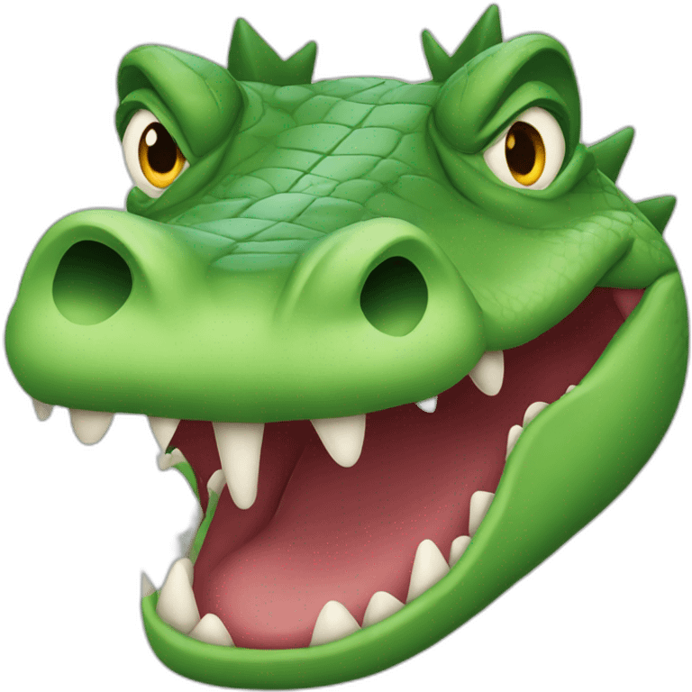 Crocodile very mad  emoji