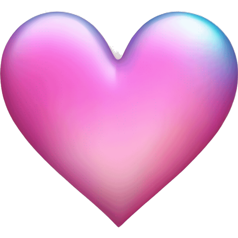 Iridescent Pink Heart emoji