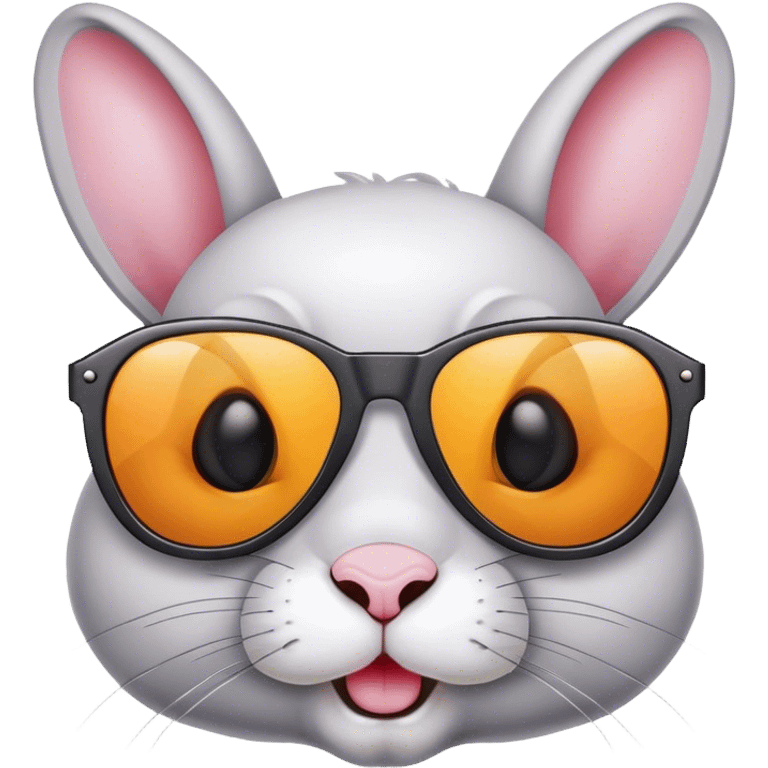 Rabbit with sunglasses emoji