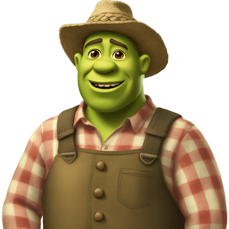 Shrek the farmer emoji