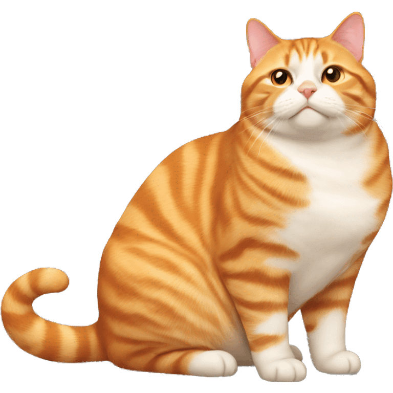 fat orange tabby cat emoji