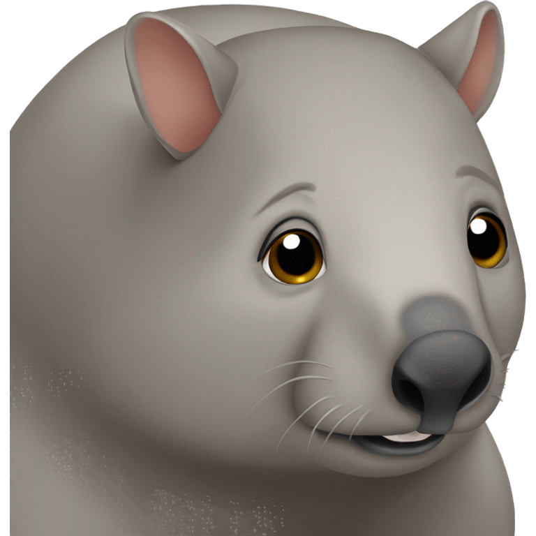 Bare-nosed wombat computer emoji