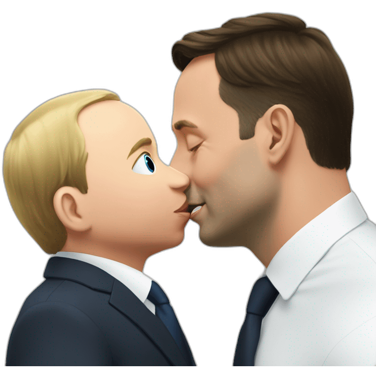 Putin kissing xavier bettel emoji