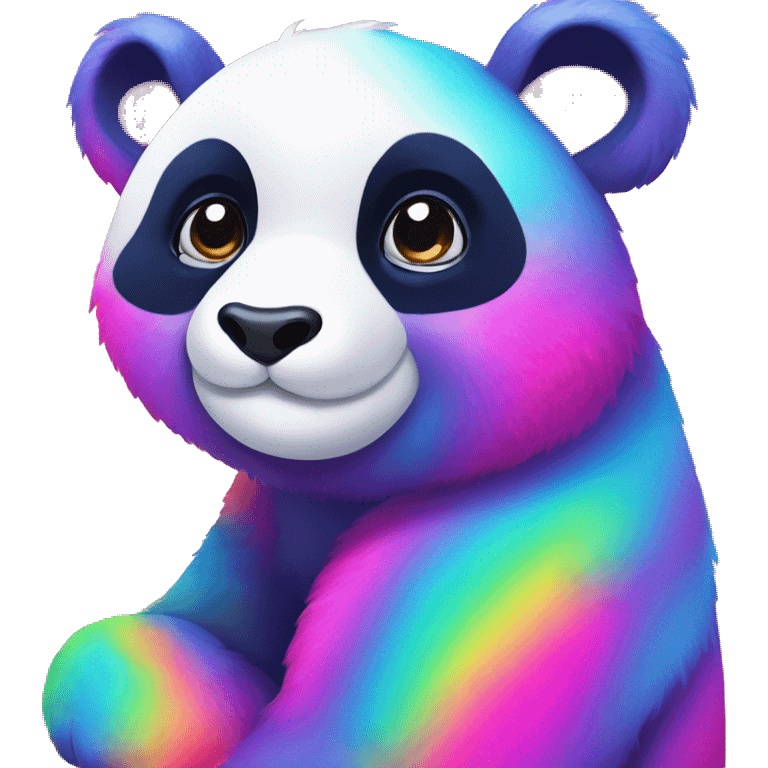 Lisa Frank panda emoji