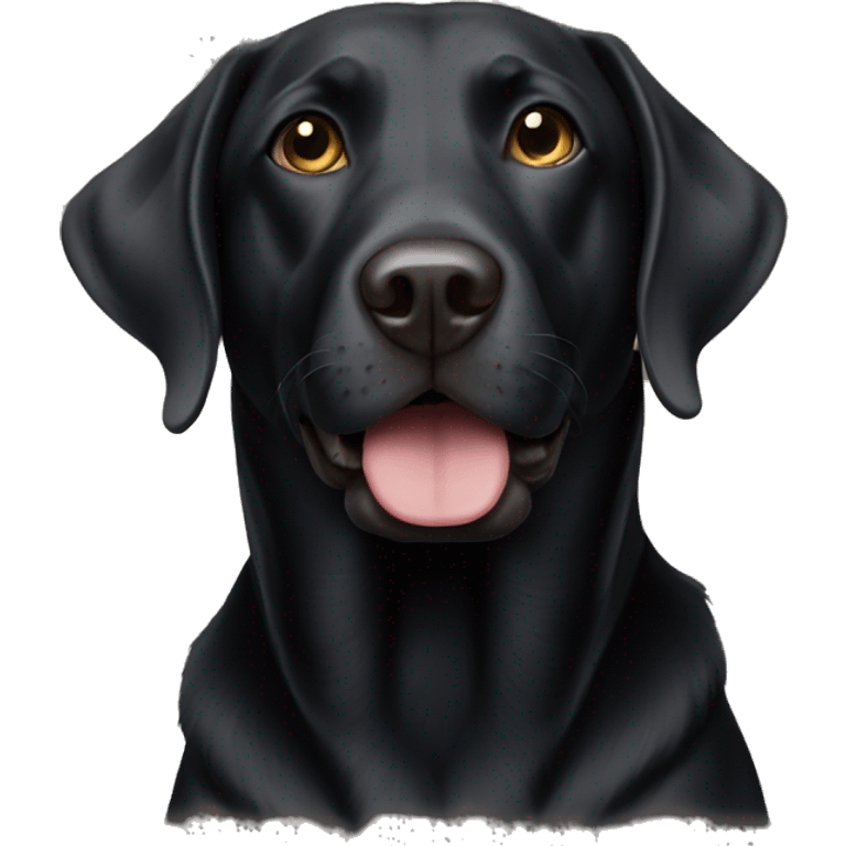 Black lab emoji