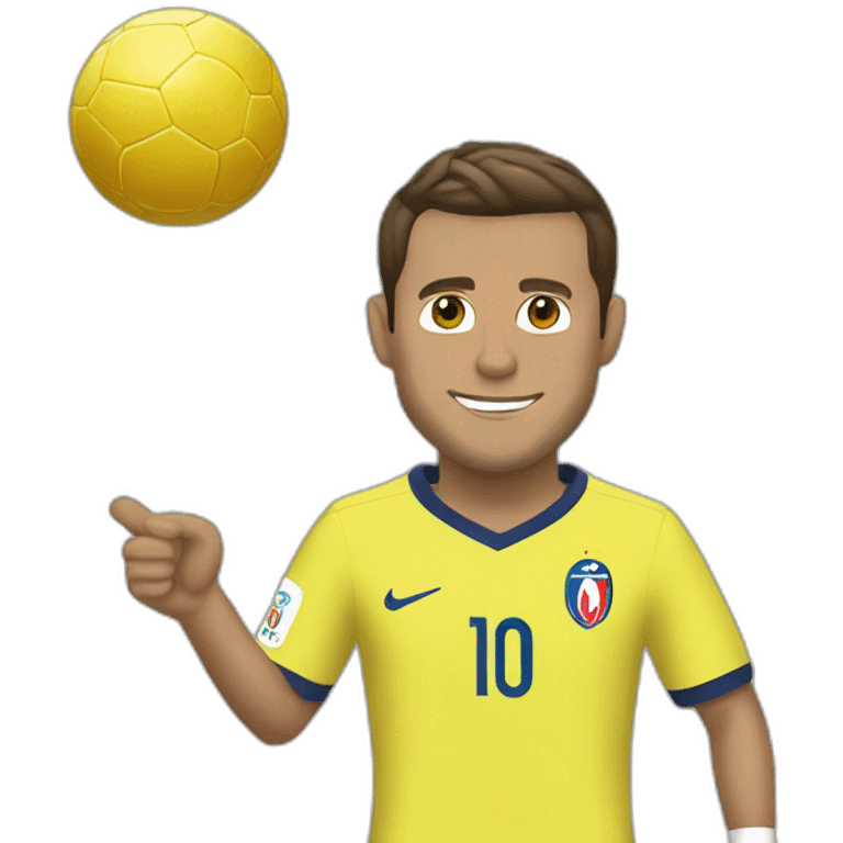 Macron qui porte Ronaldo  emoji