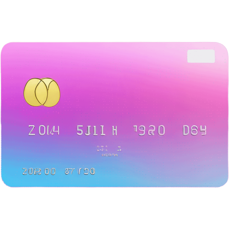 Vaporwave color themed credit card emoji emoji