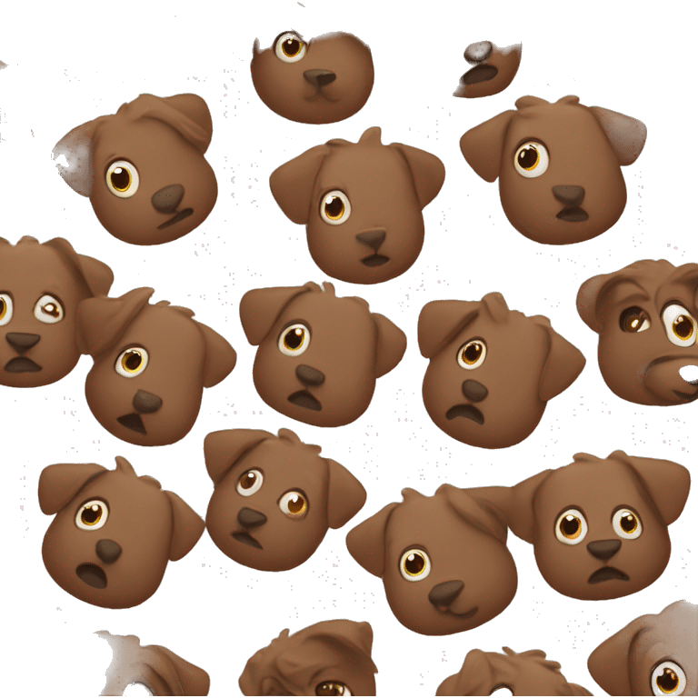 Brown hart emoji