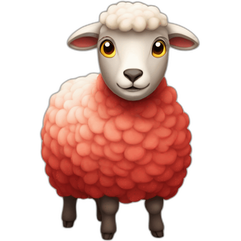 red sheep emoji