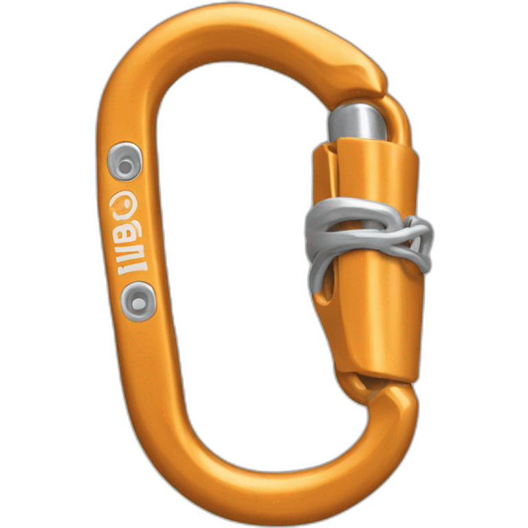 Climbing carabiner realistic emoji