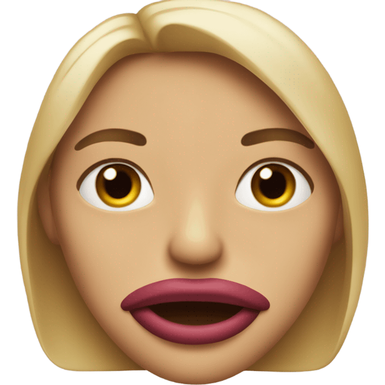 Emoji mordiendo el labio emoji