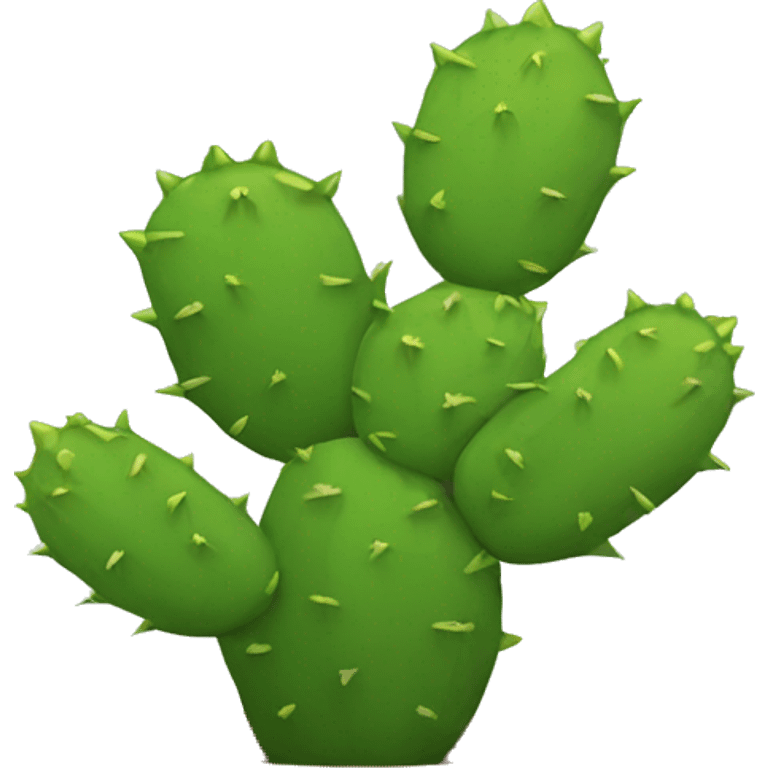 round Nopal without pot emoji