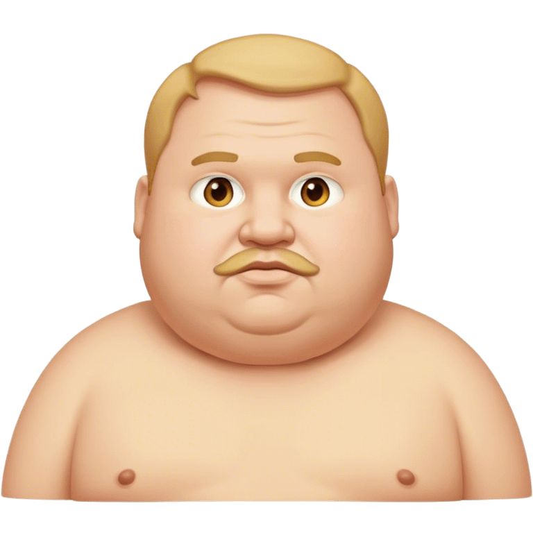 Very fat man emoji