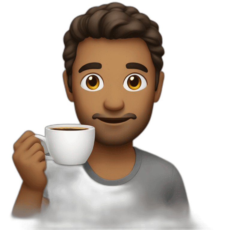 a CAIO drinking coffee emoji