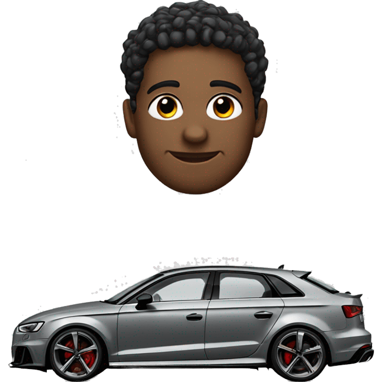 black audi RS3 emoji