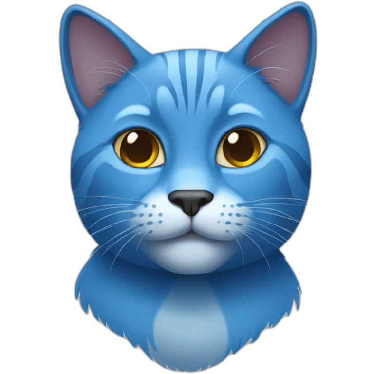 Blue cat emoji