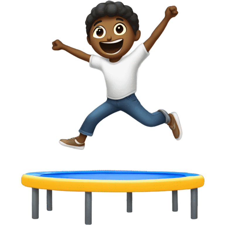 Jumping on trampoline  emoji