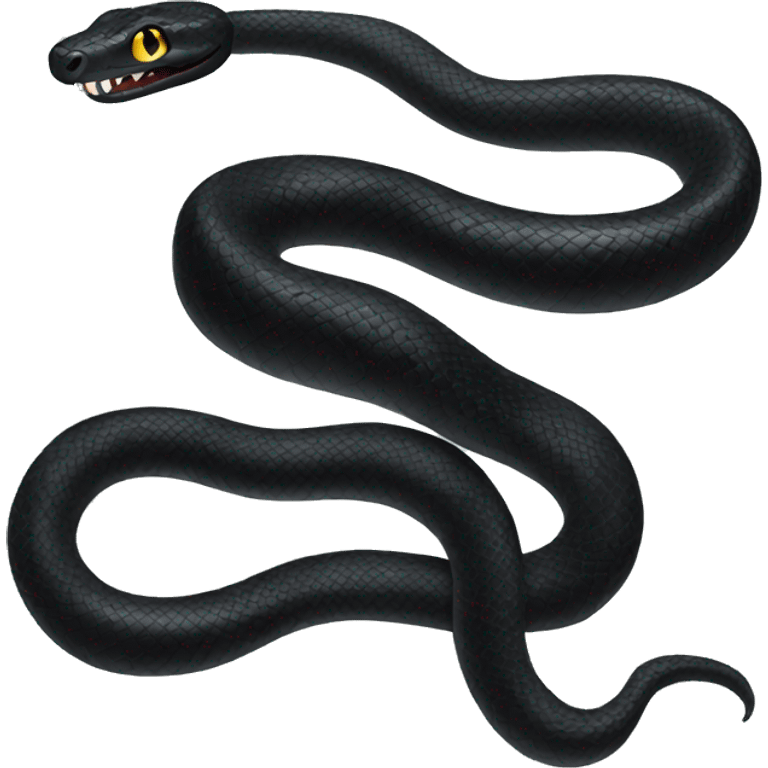 Black snake emoji