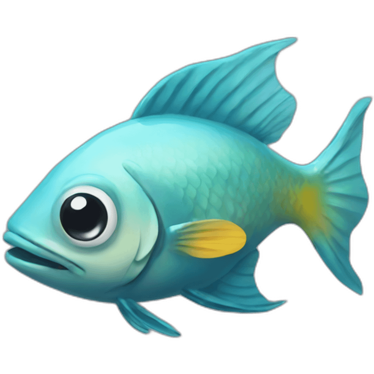 a fish wearing drip emoji