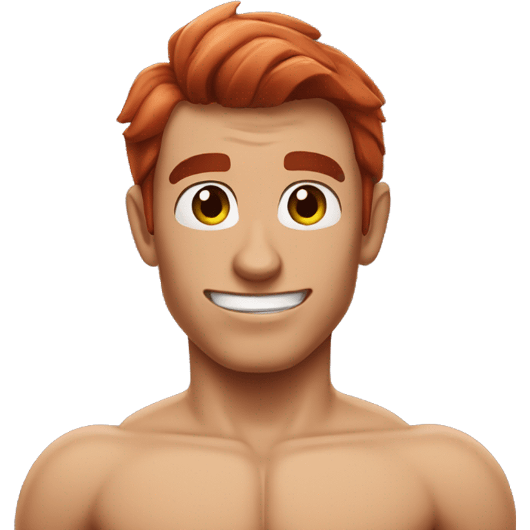 Shirtless spider man emoji