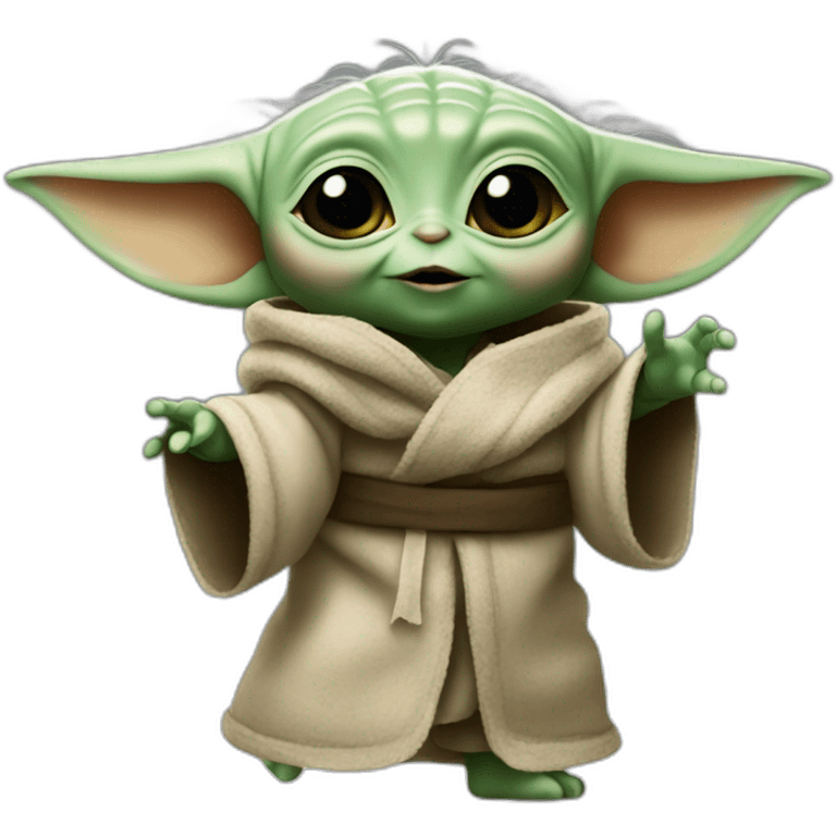 Baby Yoda dancing emoji