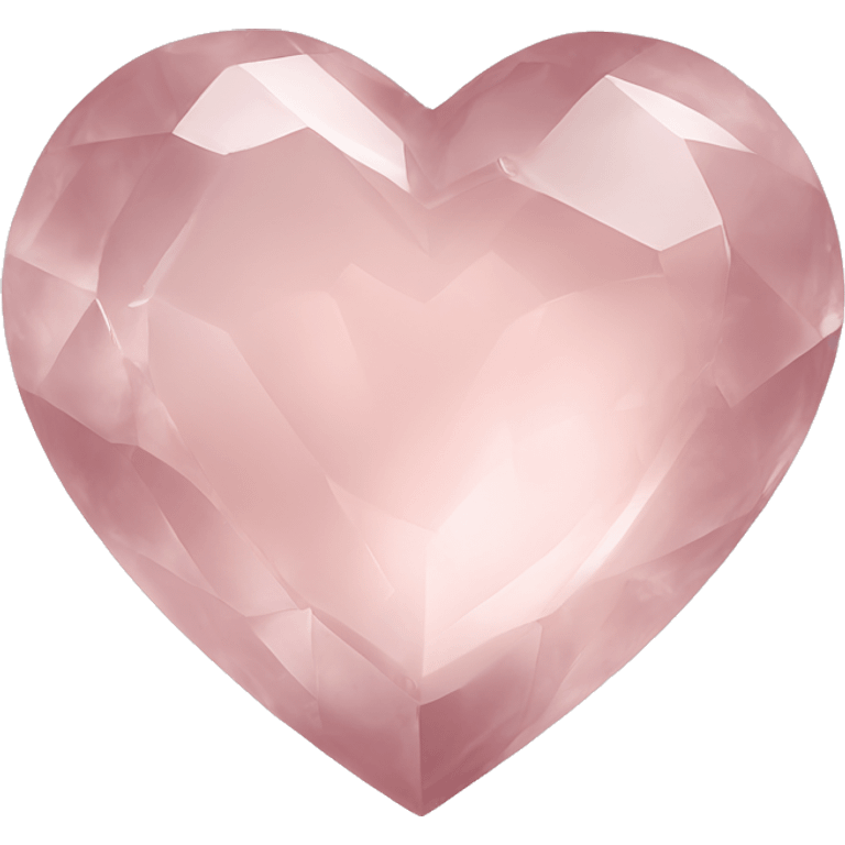 Light pink quartz heart emoji