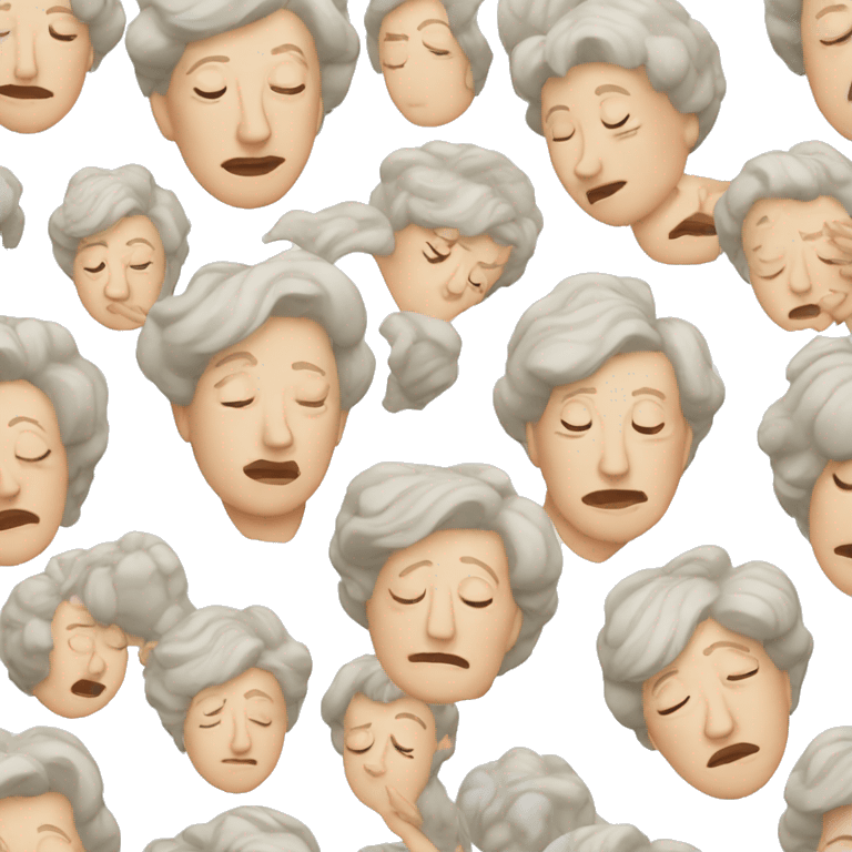 older white women short hair facepalming emoji