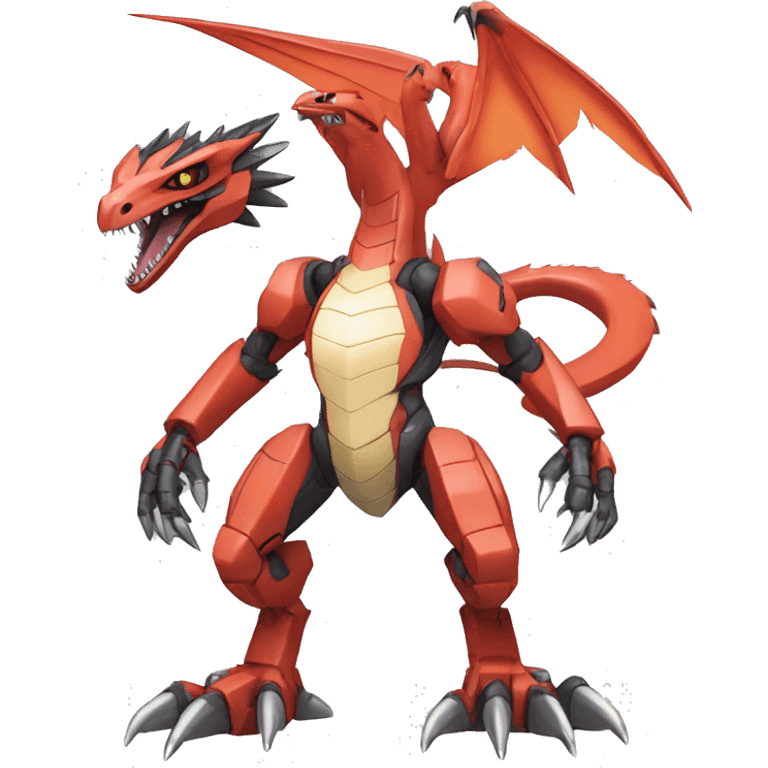  Cool Edgy Digimon-Fakemon-Guilmon-Velociraptor-Dragon-Mecha full body emoji