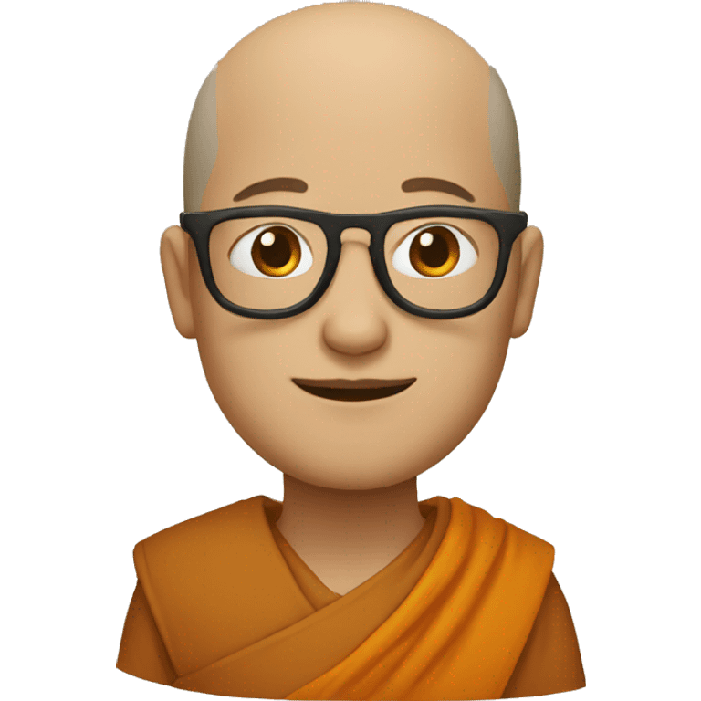 monk with glasses emoji