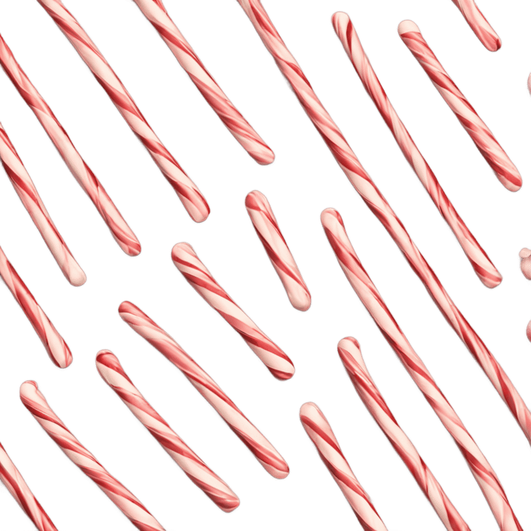 one peppermint candy cane stick emoji