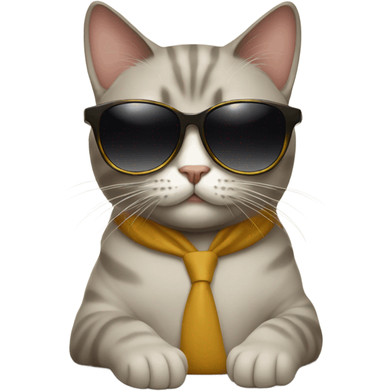 Cat with sunglasses emoji