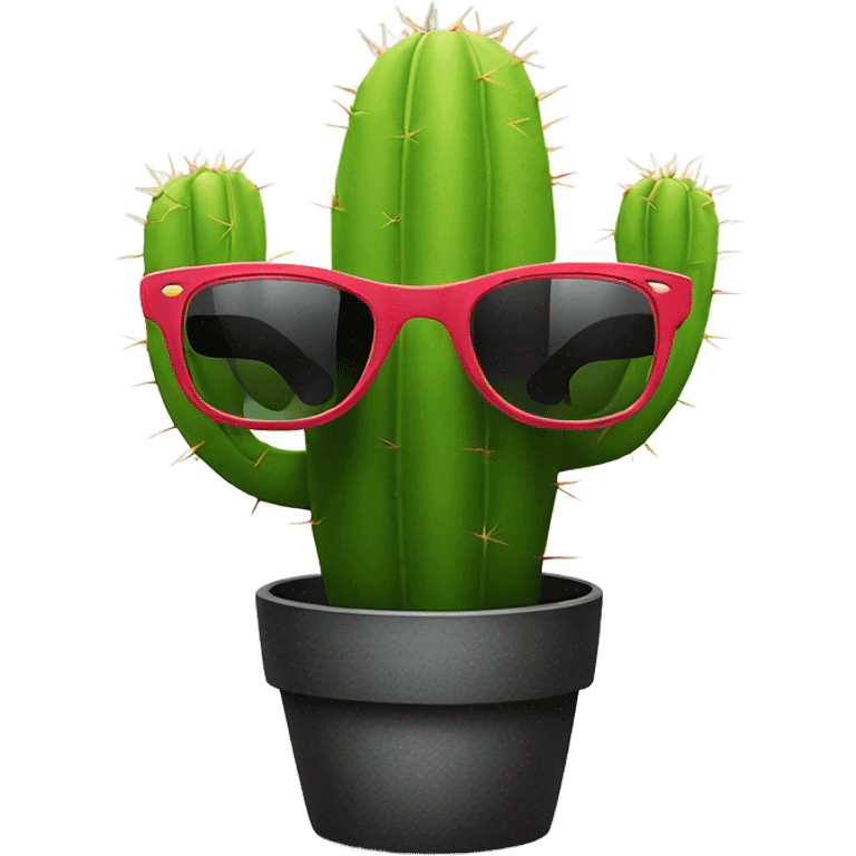 Cactus with sunglasses emoji