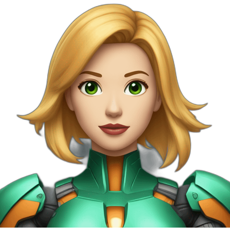 Scarlett johansson uhq dressed like samus aran emoji