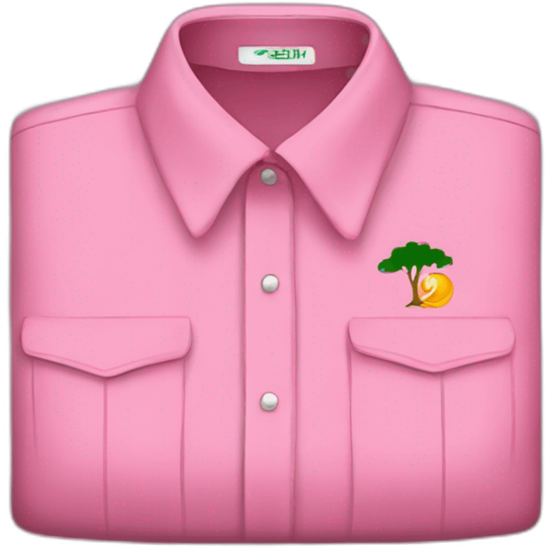 Pink shirt with Algerian logo emoji