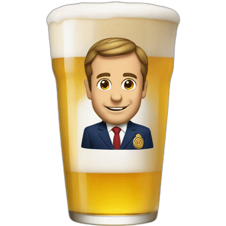 macron beer emoji