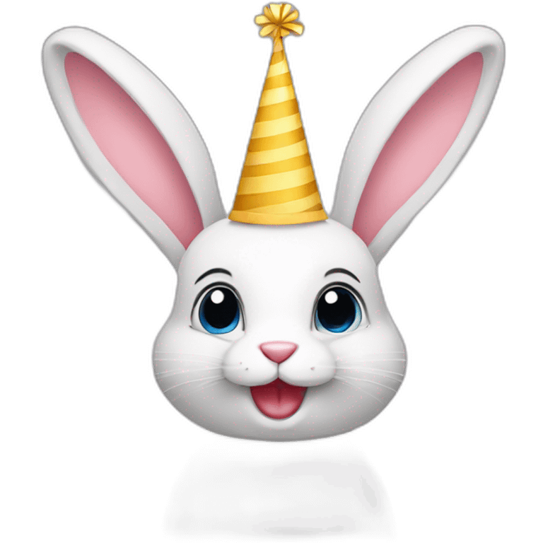 Birthday bunny emoji