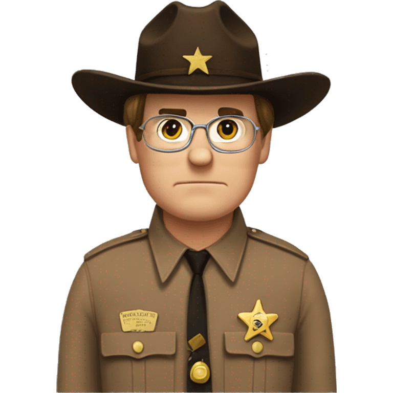 Dwight schrute sheriff emoji