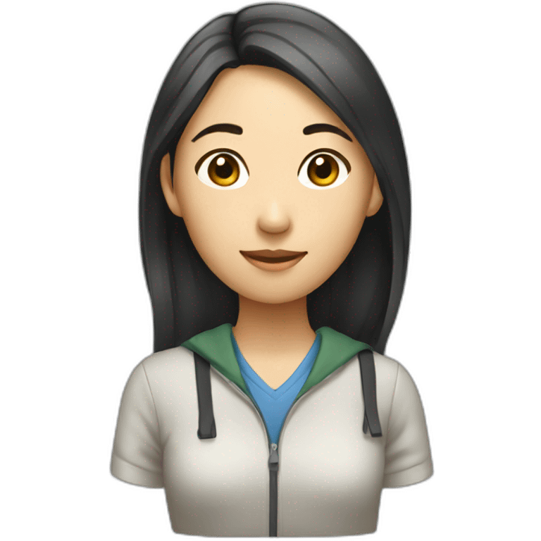 Female asian student emoji