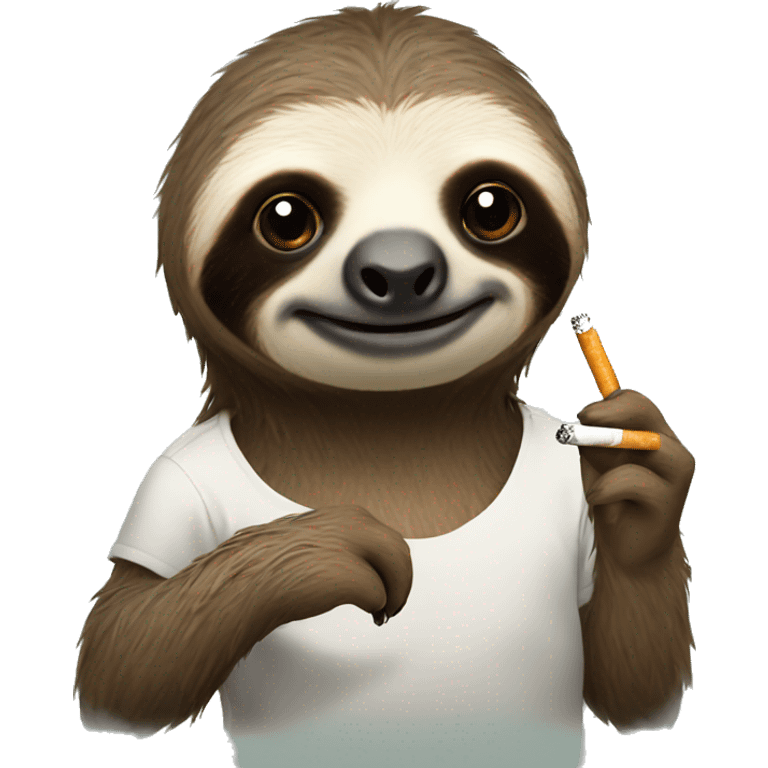 Sloth smoking a cigarette  emoji