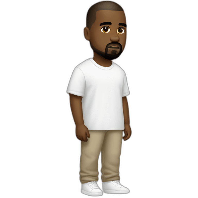 Kanye West white emoji