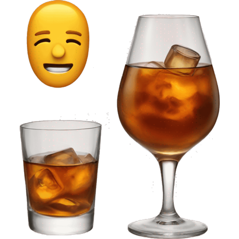 My love whisky drink emoji