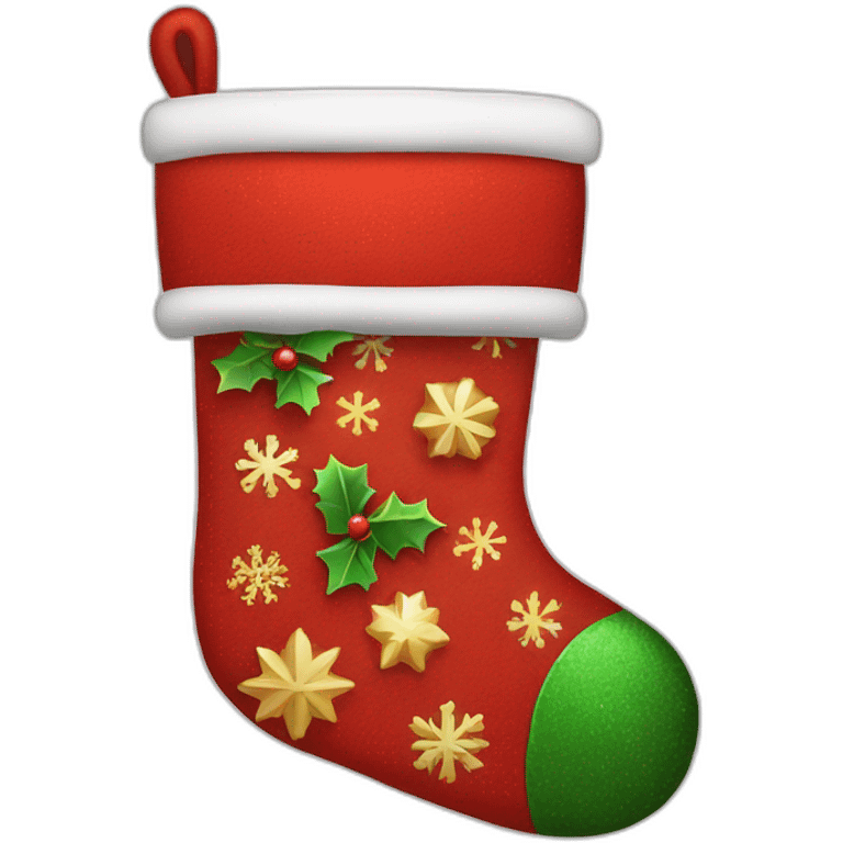 Christmas stocking emoji