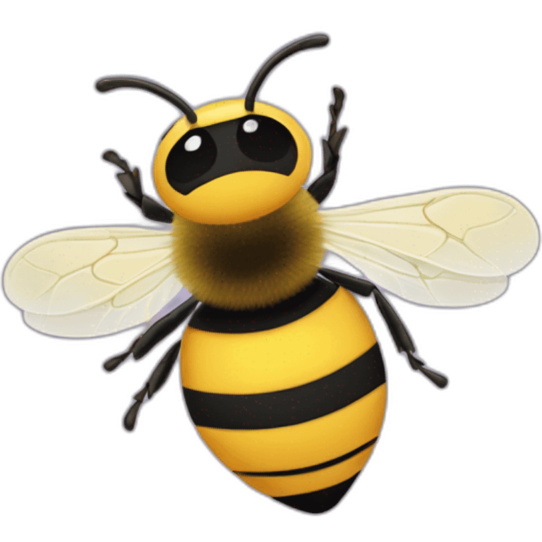 abeille qui rigole emoji