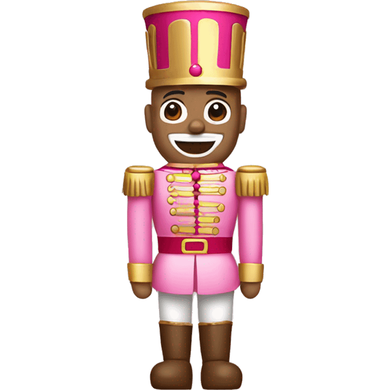 Pink and beige woody Nutcracker  emoji