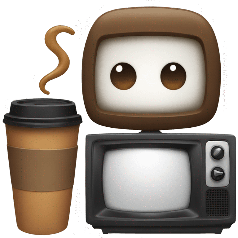 Tv and coffee emoji