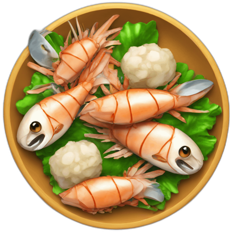 Poisoned-Seafood-dinner emoji