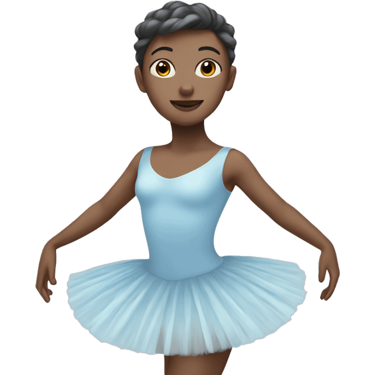 pastel blue ballet emoji