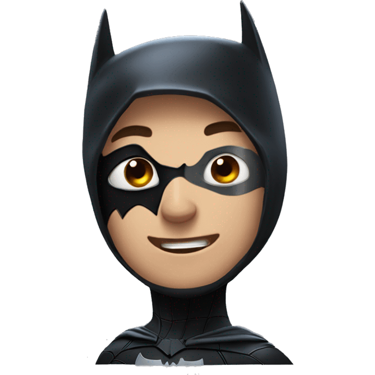 Batman with spiderman emoji