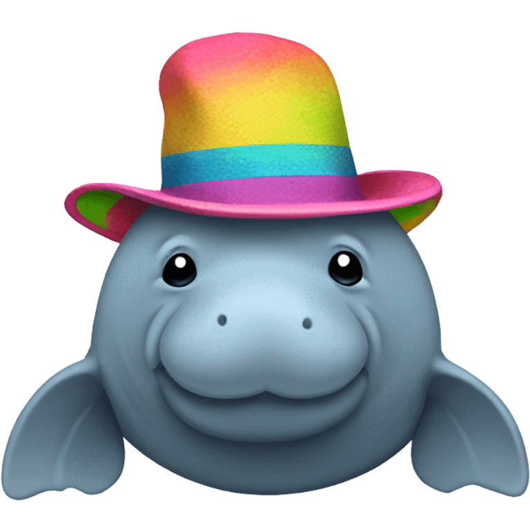 Manatee with hat emoji