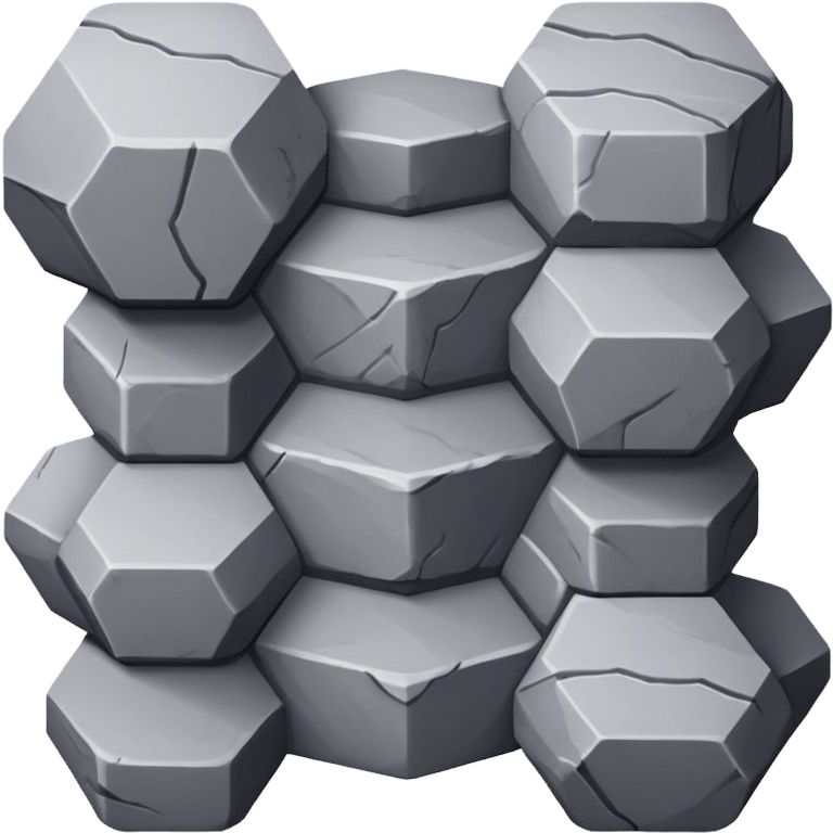 Hexagonal columnar joints emoji